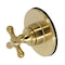 Kingston Brass KS3037AX Single-Handle Three-Way Diverter Valve W/Trim Kit, Brass KS3037AX - alternate 1